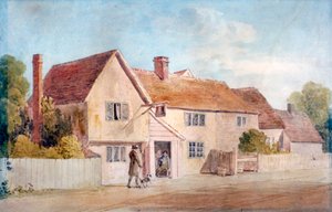 Huisjes in Chadwell, Essex, 19e eeuw door James Duffield Harding