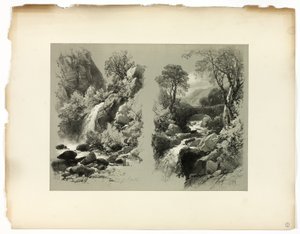 Lady Fall, Vale of Heath, en Fall on the Brent, uit Picturesque Selections
