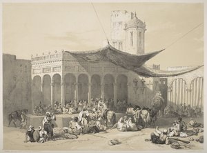 Sikh-soldaten ontvangen hun loon bij de Koninklijke Durbar, Lahore door James Duffield Harding