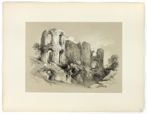 Romeinse baden in Trier, uit Picturesque Selections door James Duffield Harding