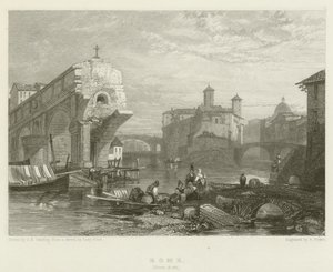 Rome, Ponte Rotti door James Duffield Harding