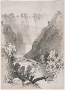 Schetsen Thuis en in het Buitenland: Watervallen van Terni door James Duffield Harding