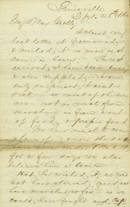Brief van James E. Love, Louisville, aan Molly, 28-30 september 1862 door James Edwin Love