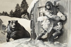 Grizzly Beer (gouache op papier)