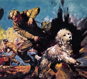 Ricky, Oorlogshond door James Edwin McConnell