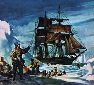 De Terra Nova op Antarctica door James Edwin McConnell