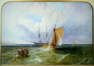 Schepen voor de kust