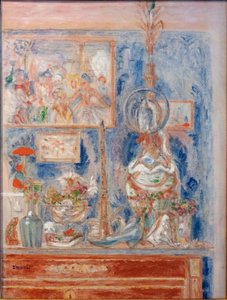 Een gezellig hoekje thuis door James Ensor