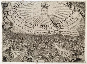 België in de 19e eeuw door James Ensor