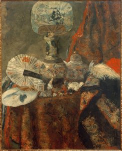 Chinoiserieën, waaiers en stoffen door James Sidney Ensor