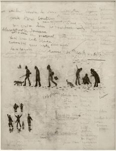 Verhaal zonder woorden (Jager in de winter) door James Sidney Ensor