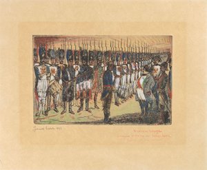 Napoleons afscheid door James Ensor