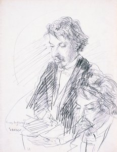 Portret van de kunstenaar, Henry de Groux door James Ensor