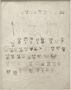 Serie van maskers door James Sidney Ensor