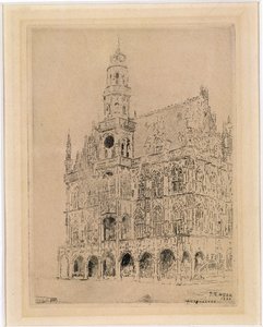 Stadhuis van Oudenaarde door James Ensor