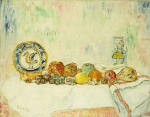 Stilleven met Fruit door James Ensor