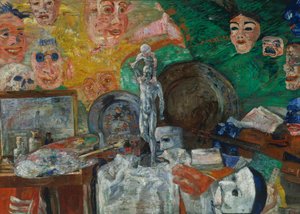 Stilleven in het atelier of de attributen van de kunst