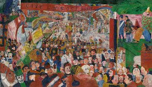 De Intocht van Christus in Brussel in 1889, 1888 door James Ensor