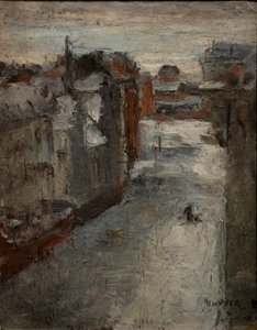 De Van Iseghemlaan onder de sneeuw