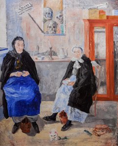 De melancholische vismeisjes door James Ensor