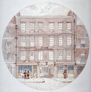 22 en 23 Farringdon Street, City of London, ca. 1855 door James Findlay