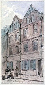Huizen in Blackhorse Alley, Fleet Street, City of London