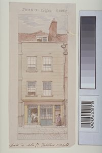 Uitzicht op Mitre Court, Fleet Street, met John