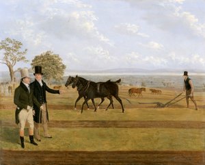 Sir Charles Morgan, 1760-1846 bij de Castleton ploegwedstrijd, 1845 door James Flewitt Mullock