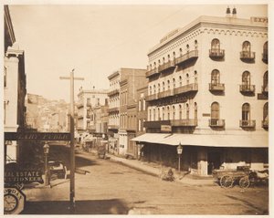 San Francisco, hoek van Californië en Montgomery straten door James Ford