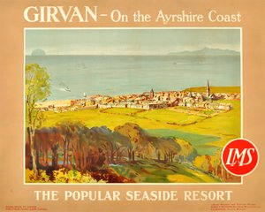 Girvan - Aan de kust van Ayrshire. De populaire badplaats, 1920s door James Fullarton Sloane