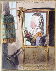 Een boeket van de vorige eeuw, uitgegeven door Hannah Humphrey in 1802 door James Gillray
