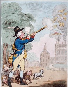 Een Goede Schot, of Billy-Ranger de Wildbeheerder in een Mooi Jachtgebied door James Gillray