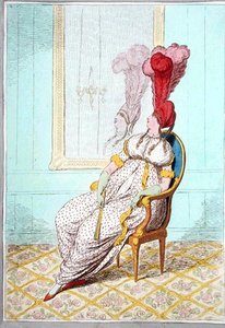 Een portret van moderne elegantie, uitgegeven door Hannah Humphrey in 1795