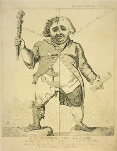 Een Eerwaarde alias een Sans Coulotte, gepubliceerd door S.Fores, 1802