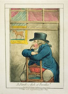 Een Staande Schotel bij Boodles, uitgegeven door Hannah Humphrey, 1800 door James Gillray