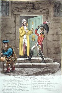 Een hint voor jonge officieren, uitgegeven door Hannah Humphrey in 1804 door James Gillray