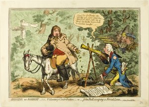 Bedelen geen roof; d.w.z. vrijwillige bijdrage, of John Bull die ontsnapt aan een gedwongen lening