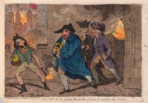 Blood & Co. die de toren in brand steken en de kroon stelen, uitgegeven 1788