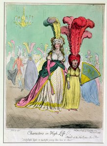 Personages in het hoge leven, gepubliceerd door Hannah Humphrey in 1795