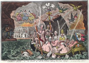 Charons boot of de geesten van alle talenten die hun laatste reis maken, 1807