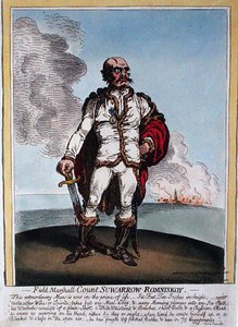 Veldmaarschalk Graaf Suwarrow-Rominiskoy (1729-1800) door James Gillray