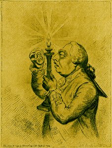 Caricatuur van George III door James Gillray