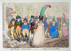 High Change in Bond Street of la Politesse du Grande Monde, 1796