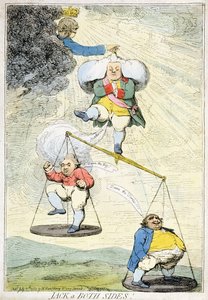 Jack aan Beide Kanten, uitgegeven door William Humphrey in 1783