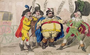 Koning Hendrik IV: de Laatste Scène, gepubliceerd door S.W. Fores in 1788