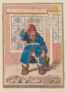 La Bonnet Rouge of John Bull ontwijkt de hoedbelasting, pub. 1797