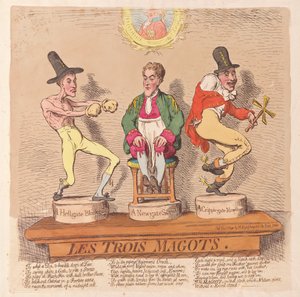 Les Trois Magots door James Gillray
