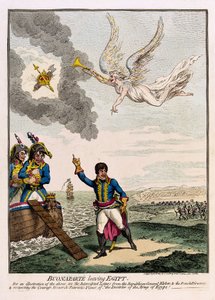 Napoleon Bonaparte (1769-1821) verlaat Egypte