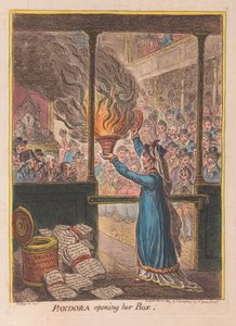 Pandora die haar Doos Opent, gepubliceerd 1809