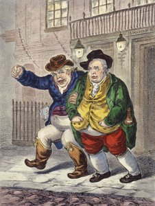 Zuilen van de Grondwet: Drie uur en een Bewolkte Ochtend, 1809 door James Gillray